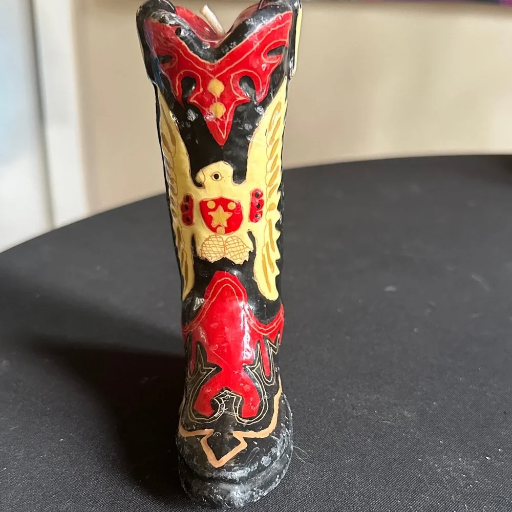 Western Cowboy Boot Vintage Candle